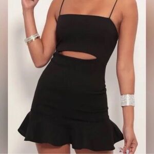 Lucy in the Sky Black Cutout Dress